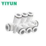 KM11 시리즈 원터치 피팅 매니폴드 KM11-04-08-5 KM11-06-10-10 KM11-08-12-6 플라스틱 기관 빠른 삽입 : 이십칠플렉스