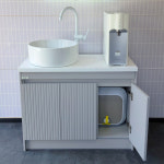 LABIANG 라비앙 오피스 세면대 템바 탑볼형 PS 하부장 욕실하부장 웜그레이 900 사무실 : 라비앙바스