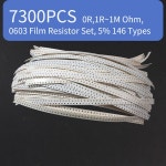 0603 필름 저항기 세트, 5 146 유형 SMD 모듬 키트 팩, 전자 컴퓨터용, 0R 1R ~ 1M 옴, 7300 : 글로리49