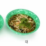 옛날 분식그릇 쑥색 우동그릇 대 분식집그릇 : 바른코치
