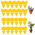 노란색 끈끈한 곤충 트랩, 갯지렁이 및 과일 파리와 같은 날으는 곤충 포획, 팩당 12 개 : 하쿠나마마켓