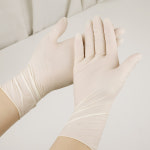 비츄인 순수 라텍스장갑 100매입 무분말 식품용 요리 셰프용 만능위생장갑 : 비츄인