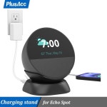 PlusAcc 에코 스팟용 조절식 충전 스탠드 모든 휴대폰 및 헤드폰 스마트 워치 USB-C 포트 : 리치상사21
