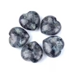 4개 하트 감정스톤  18종 차크라 Worry Stone 명상 심리안정 보석 테라피 천연원석  치유석 요가 Chakra 장식소품 : 에스텔라 보물창고