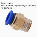 공압 구리 퀵 커플러 PC8-02 스레드 PC4-M5 에어 라인 퀵 커플러 6-01/10-03/12-04 : 이십칠플렉스