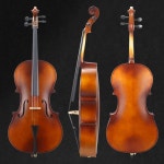 초보자 연습용 첼로 악기 무대 연주 현악기 수제 초급 빨간색 4/4 - 키 155cm 이상에 적합 : 프레젠포미