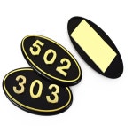 빡클린스토어 선명한 글씨 모텔 문번호판 검정바탕 골드 글씨 현관문호수판 방호수 : 필수용품 무료배송 추천샵