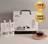 백봉오골계 흑염소진액 토종흑염소진액 효능 부모님 명절 선물 120ml 30포 : 흑백명가