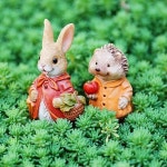 행운부적 미니 시골 거북이 토끼 고슴도치 조각상 요가 거실 홈 어항 장식 책상 1PC : 바로총판