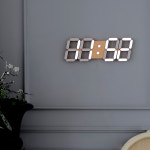 국산 플라이토 골드 3D LED 인테리어 벽시계 디지털전자 벽걸이시계 무소음 38cm : 나산다몰
