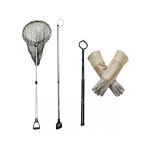 동물 구조 개 도구 그물 세트 조류 뜰채 장비 구조용 16 싱글 그물망에 굵은 45가닥 나일론 끈^ L-대형&_ : 보다 나은 삶