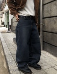 Deep Blue-Rake Wide Denim 1C : 패러모어
