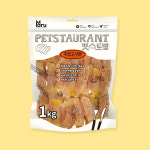 마루 펫스토랑 실중량1kg 치킨고구마 대용량 강아지 간식 : 훼밀리펫