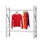 의류창고 랙 세탁소 선반 진열대 행거 의상실 옷걸이 두께120/하부프레임/2겹 회색 : 글로벌게이트2