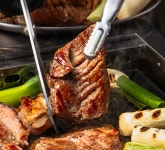 2만리뷰 저온숙성 국내산 수제이중칼집 양념돼지갈비 1kg : 친정갈비