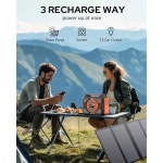 휴대용 발전소 뱅크 300W 600W 110V 팩 포함 야외 웨이브 220WH 피크 캠핑 등급 60000MAH 태양광 비상용 퓨어 AC 2개 배터리 파워 콘센트... 