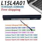 레노버 아이디어패드용 배터리, L15L4A01, V4400, 300-14IBR, 100-15IBD, 110-15ISK, 300, 15ISK, 41NR19/65 : 무재개통상22