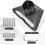 Starlink Gen 3 파이프 어댑터 폴 마운트 지붕 장착 Starlink 표준 접시 V3 킥스탠드용 폴 파이프 커넥터 : 이십이플렉스