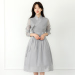 철릭원피스 생활한복 원피스 허리치마 신부 데일리 더한복 절복 법복 : 도도하니