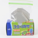 홈투데이 크린랩 크린 이중지퍼백 20매 15x10cm 투명지퍼백 : 홈투데이