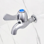 일반 수도꼭지 야외 수도 베란다 수전 일자 가로 꼭지 국산 : 만석철물