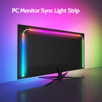 룸용 게임 컴퓨터 컬러 드림 스트립 라이트 USB RGB 5V 화면 침수 픽업 동기 For 24 inch PC Windows and MAC OS : 패션랜드