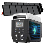 2000W 2048Wh 휴대용 발전소 640000 mAh 220V LifePo4 배터리 생성기 200W 태양광 패널 비상 백업 : 트리피플인터내셔널