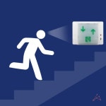 계단 통로 유도등 좌상우하 피난 소방 아파트 : 스튜디오로랑