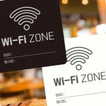 프리와이파이 안내판 22x22cm 화이트 안내팻말 공공시설 카페 벽부착 free-wifi 표지판 : 지이 모아샵