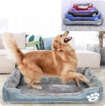 부드럽고 아늑한 강아지 고양이 침대 방수 바닥 세탁 용이 반려동물 소파 침대 (A0747) : 용천삼리