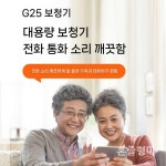 음성증폭기 귀걸이형 골전도 휴대용 충전식 청력 보청기 : 네냥마트