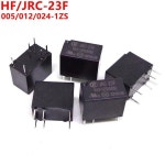 원본 20pcs HF 릴레이 HFD23 JRC-23F 005 012 024 -1ZS 555 HF23F 5V 12V 24V 6PIN 릴레이 G5V-1 같은 : 이십사플렉스