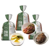 한울 국내산 별미 김치 세트12호(쪽파김치/깻잎김치/동치미)3kg-화/금 출고 : 상상치