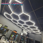 이발소 미용실 LED 천장 조명, 육각 차고 조명, 벌집 LED 튜브, 자동차 디테일링 워크숍 맞춤형, 110V 240V : 더블유파트너스P