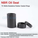 NBR 프레임워크 오일 도장 ID 28mm 29/29mm TC 니트릴 뷰타다이엔 고무 가스켓 링 커버 더블 립 용수철 OD 34-72mm 1 개 : 이십칠플렉스