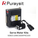 Puraysit AC 서보 모터 키트 3M 케이블 포함 100W 40ST-M00330 AASD10A 0.32N.M 0.6A : 글로벌닉스