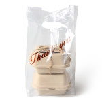 피크닉앤패키지 펄프도시락/크라프트3호20개+마끈6m+pe땡큐비닐백10장 : 피크닉앤패키지