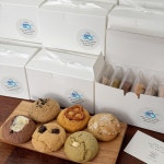 수제 쿠키 답례품 결혼 돌잔치 답례 시보 간식 6종세트 베이지리본 : 그날의하루