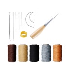 DIY 가죽 전용 세트 왁스실 가죽바늘 7종 가죽공예 : 쭈잇