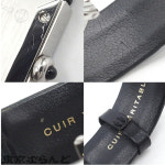 샤넬 CHANEL 마틀라세 마드모아젤 H0116 레더 퀼팅 벨트 쿼츠 손목 시계 블랙 : 고호비 Gohobi