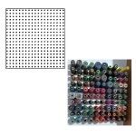 가죽공예 꽂이 나무 우드 트레이 실패걸이 걸이 정리 공방 카미르 300x300 미싱 실패 정리대 1 화이트300x300MM (나무 끝 25개 일층... 