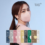TAS KF94 새부리형 비말차단 마스크 숨쉬기편한 얇은 마스크 5매입 L(대형), 화이트, 50개 : 타스플러스 TASPLUS