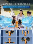 듀얼선풍기 야외용 써큘레이터 초강력 탁상용 차량용 캠핑 낚시 회전선풍기 : 트라이포유