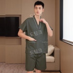 찜질방옷 사우나 황토방 숯가마 찜질복 상하의 면 목욕탕 빅사이즈 밝은 자주(여성) XL : 도팅크: 꼭 필요한 잡화점