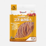 강아지 말랑 고구마 강아지대용량간식 말랭이 건조 간식 고기슬라이스 연어, 200g, 1개 : 펫앤아이