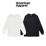 트리플에이 1304 라운드 긴팔 티셔츠 루즈핏 시보리 베이직 이너 티셔츠 남여공용 : 위위스튜디오