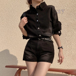 리드 데님 투피스 세트(셔츠,팬츠) : 포밍뮤즈