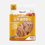 강아지 말랑 고구마 강아지대용량간식 말랭이 건조 간식 고기슬라이스 닭고기, 200g, 1개 : 펫앤아이