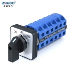 ZHUCO SZW26/LW26-25 6상 3 위치 24 단자 660V 25A 48x48Mm 패널 ON OFF 로터리 셀렉터 캠 전환 : 하루코퍼레이션16