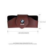자동차 가죽 안경 케이스 선바이저 선글라스 클립 정리함 BMW 호환 호환 M 퍼포먼스 M3 M5 M6 F01 F20 F10 E34 E39 E52 X5 X1 X3 : 큰나라리